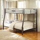 preview thumbnail 3 of 3, Limbra Sandy Black Finish Full XL/Queen Bunk Bed