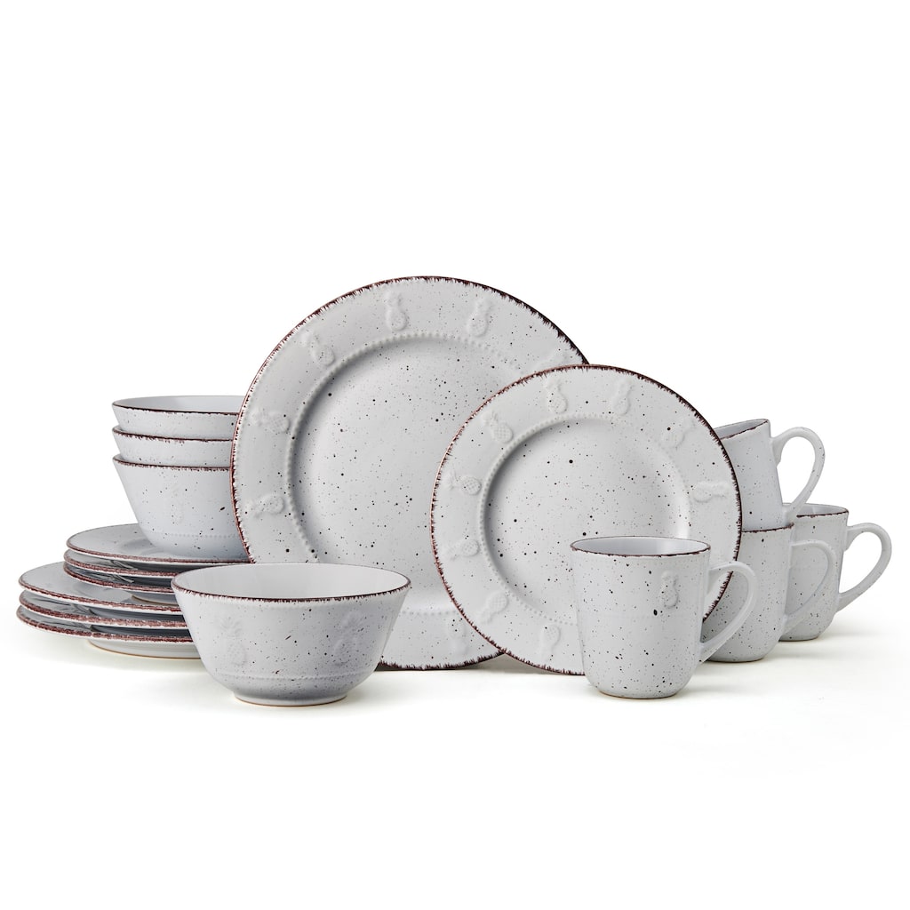 Pfaltzgraff Pineapple 16-Piece Dinnerware Set, Service for 4
