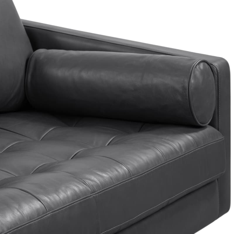 Poly & Bark Napa 72" Apartment Sofa - Full Grain Genuine Italian Leather