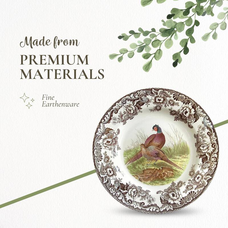 Spode Woodland Dinner Plate Birds Motif - 10.5