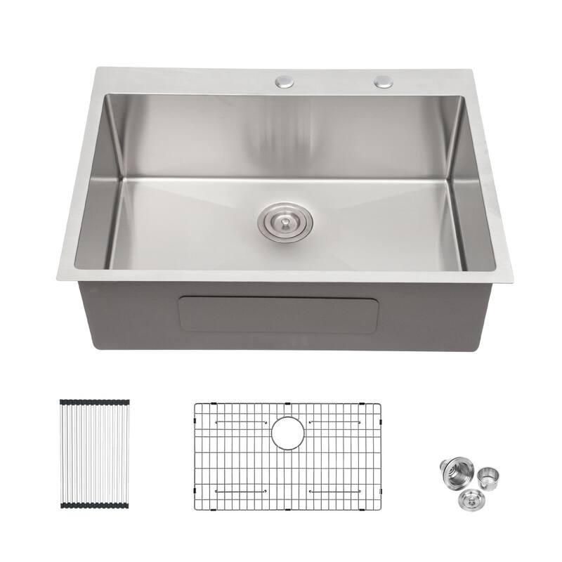 25x22 Inch Single Drop In Kitchen Sinks