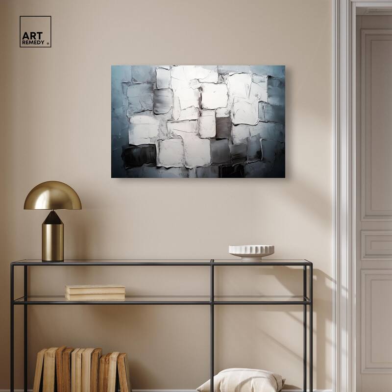 Urban Grid Canvas by Art Remedy, Gallery Wrapped