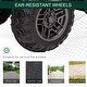 preview thumbnail 15 of 25, Aosom 12V Kids ATV Quad Car with Forward Backward Function, Kids with Wear-Resistant Wheels, Music, LED Headlights
