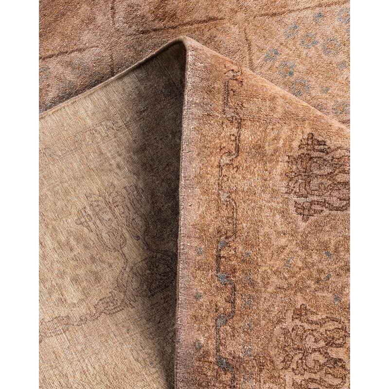 Fine Vibrance One-of-a-Kind Hand-Knotted Area Rug - Beige, 5' 3" x 7' 8" - 5' 3" x 7' 8"