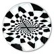 preview thumbnail 7 of 7, Designart 'Abstract Spiral Fractal Design' Oversized Modern Wall CLock 16 in. wide x 16 in. high