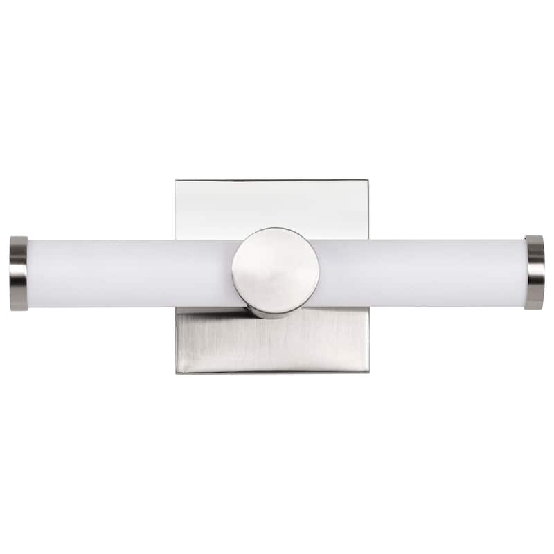 Bowman 12 Inch LED Vanity Brushed Nickel Acrylic Lens - Brushed Nickel