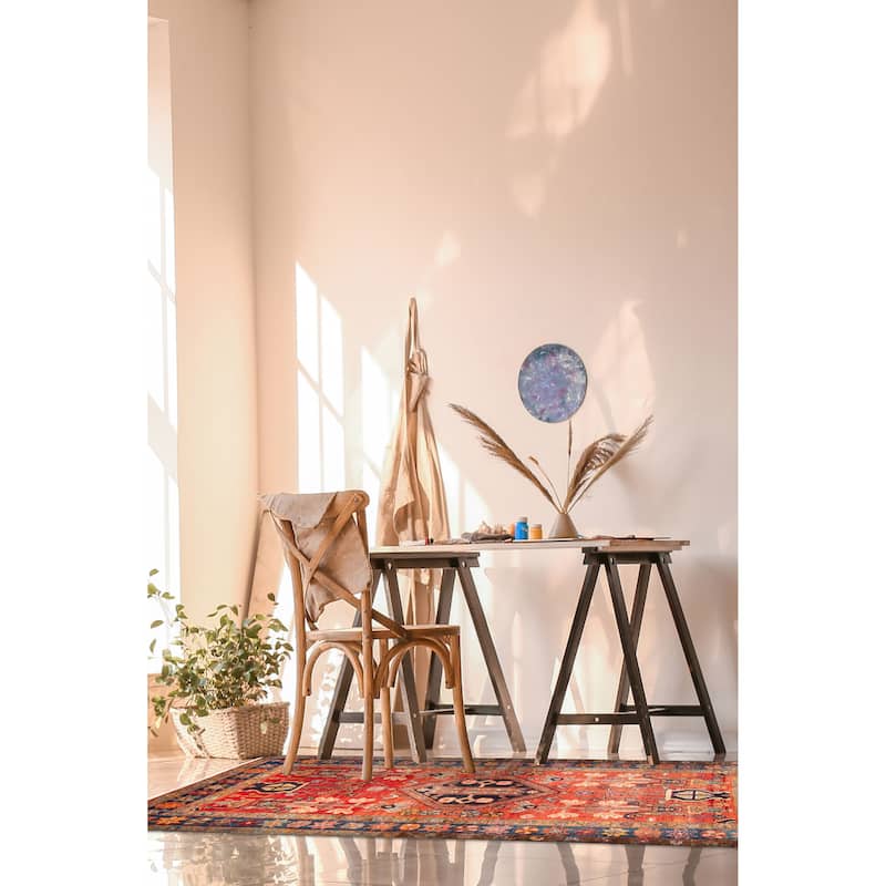 ECARPETGALLERY Hand-knotted Konya Anatolian Red Wool Rug - 4'1 x 6'10