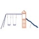 preview thumbnail 3 of 18, vidaXL Swing Set Outdoor Backyard Wooden Playground Equipment for Kids Age 3-8