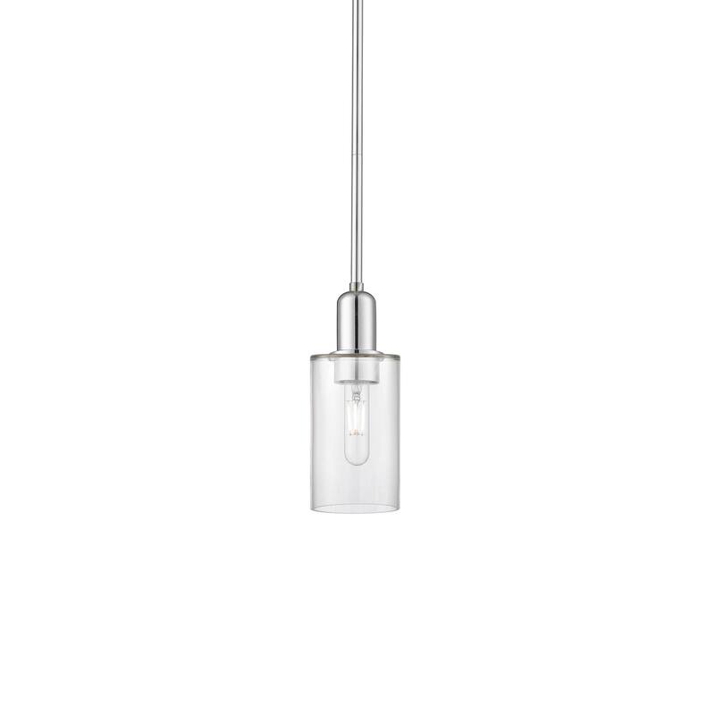 Innovations Lighting 716-1S-10-5 Clymer Pendant Clymer 5" Wide Mini - Polished Chrome / Clear
