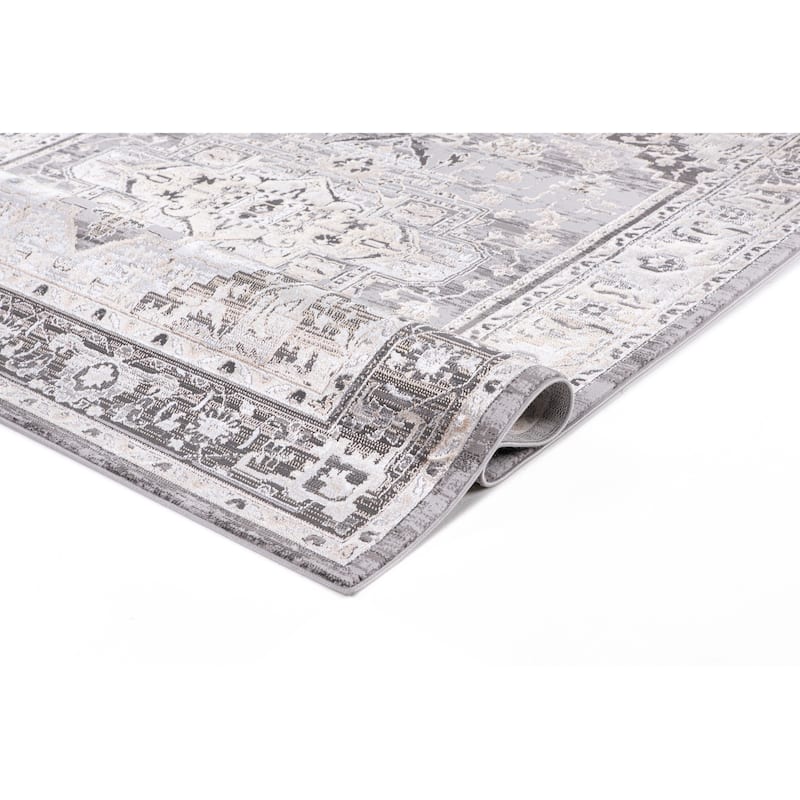 Bowman Classic Oriental Gray/Beige Area Rug