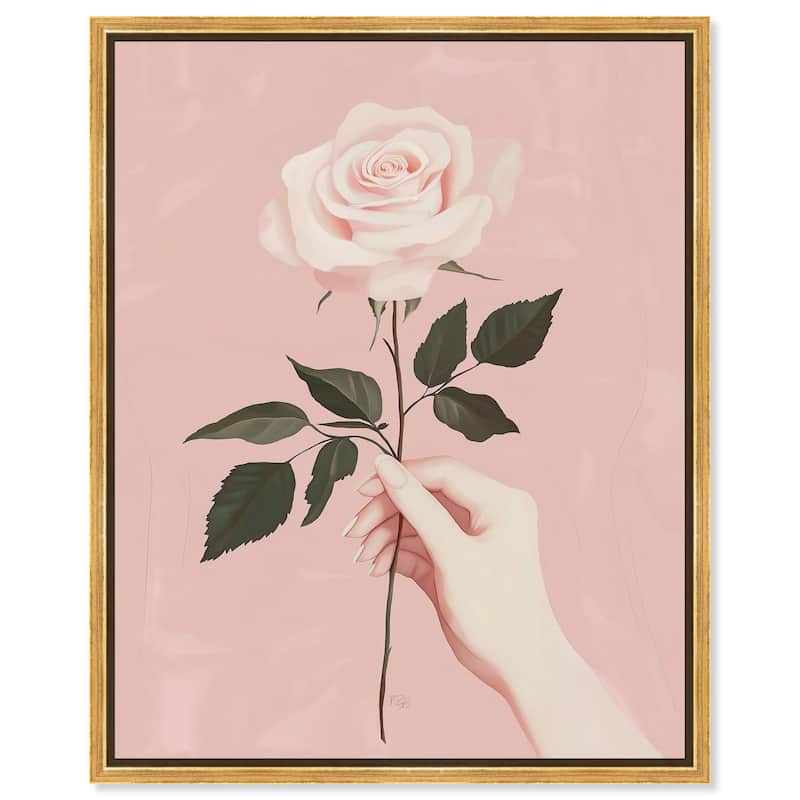 Gift of a Rose Canvas by Art Remedy - 24" x 30" - Gold