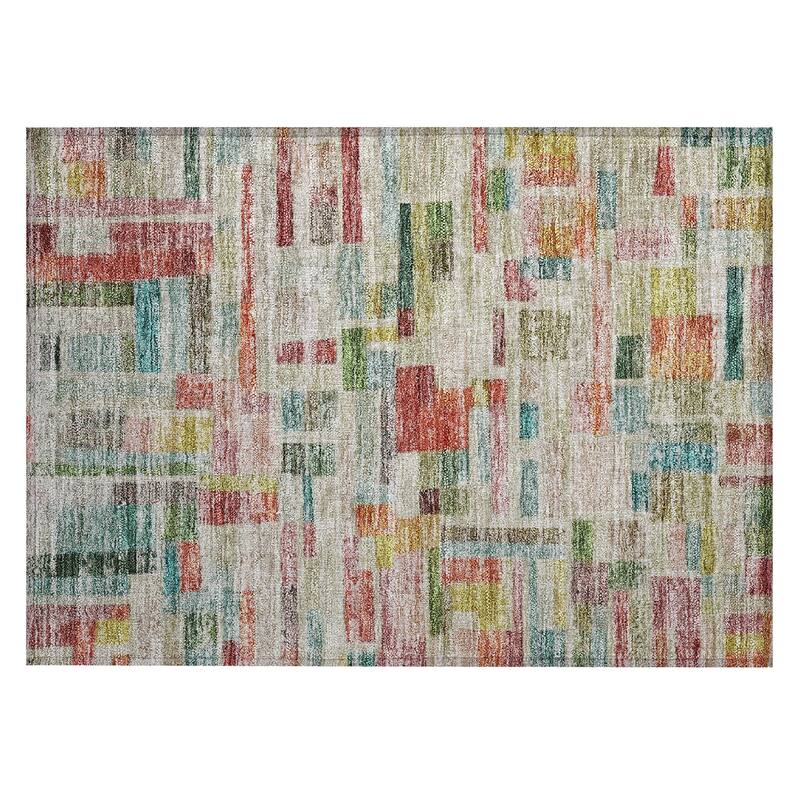 Machine Washable Indoor/ Outdoor Contemporary Chantille Rug