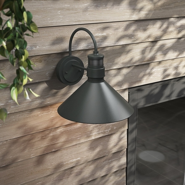 Farmhouse Gooseneck Dusk To Dawn Motion Sensor Outdoor Barn Light