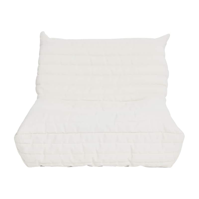 Premium Up-Cycled Memory Foam Chair, Ergonomic Design with Quilted Removable Cover, 70's Bean Bag Chair Alternative