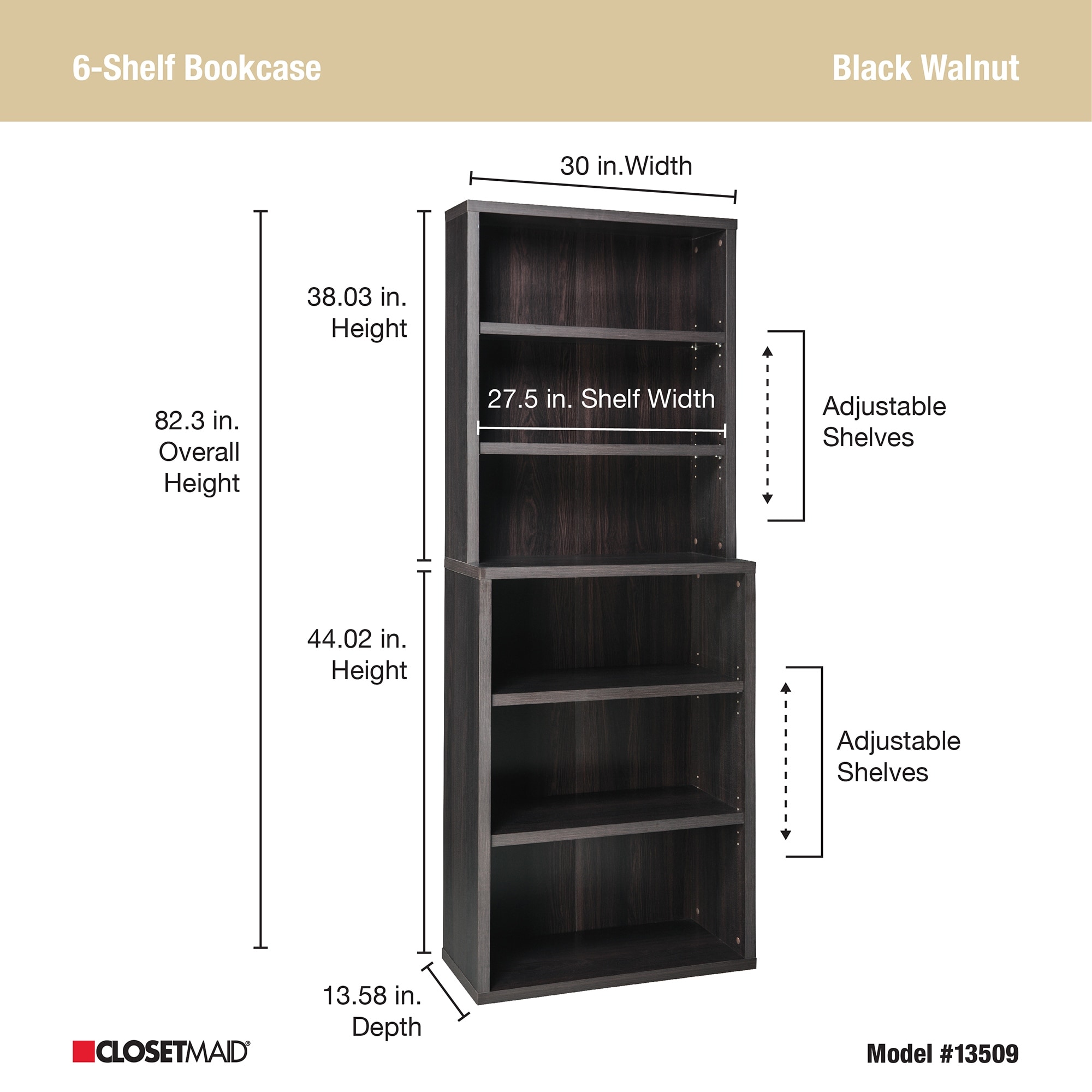 Closetmaid 6 shelf hutch bookcase new arrivals