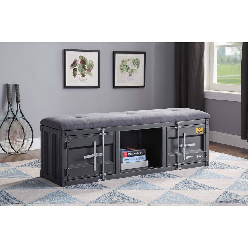 Kamloops Storage Bench - Gray/Gunmetal