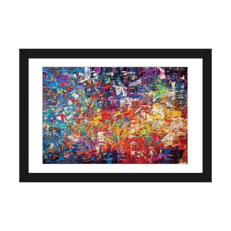 iCanvas "20 Million Things To Do" by Osnat Tzadok - Black - 24x32x1