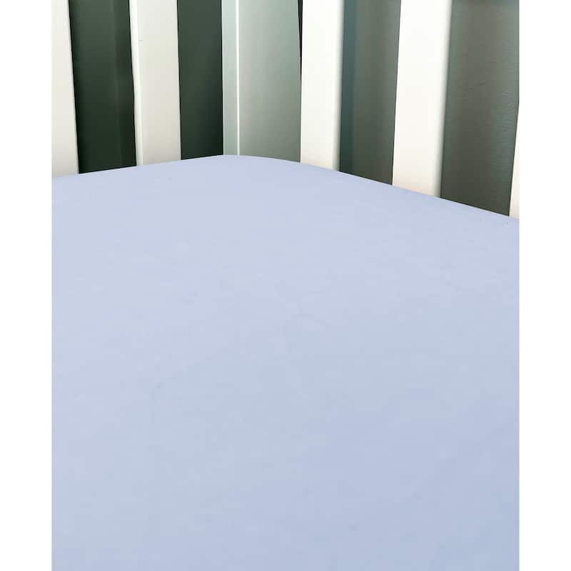 Baby Solid Flannel Crib Sheet - N/A