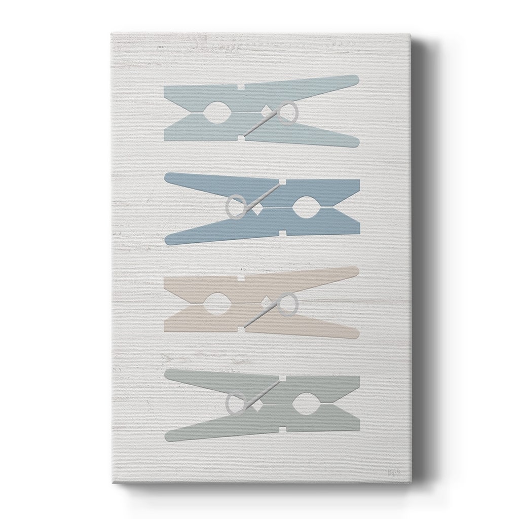 Laundry Pins Premium Gallery Wrapped Canvas - Ready to Hang