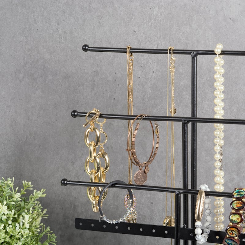 DII 3 Tier Jewelry Organizer Black