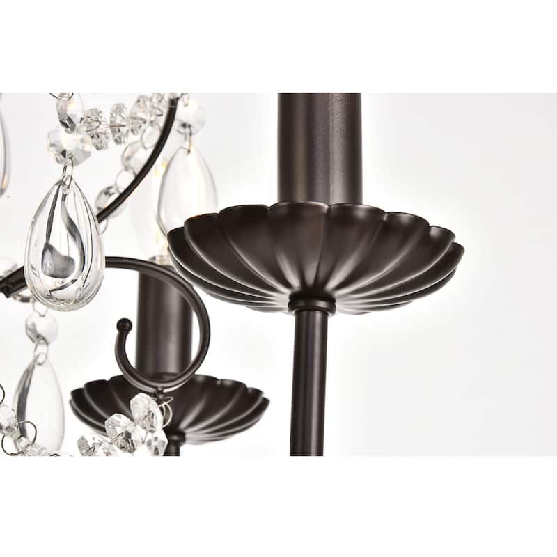 Elegant Lighting Blaise 5 Light 17" Wide Taper Candle Chandelier