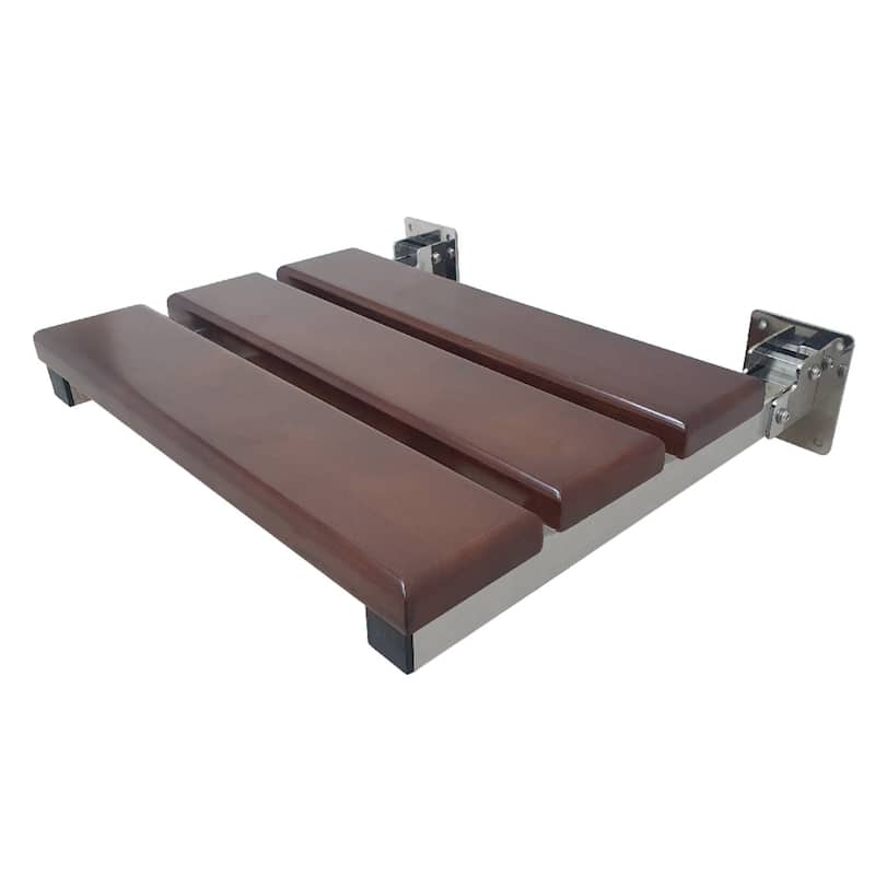 Chaise 19" x 16" Wall Mount Folding Shower Seat - Polished Stainless Steel