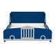 preview thumbnail 15 of 58, Car-Shaped Platform Bed Wood Low Profile Bed with Slat and Wheels
