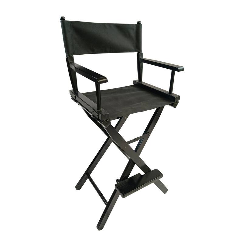 Casual Home 2-Piece Black Director's Chair Set - Foldable & Portable