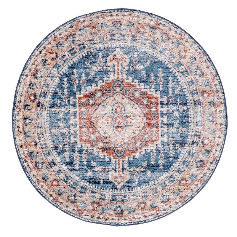 Nuloom Traditional Vintage Medallion Dominykas Area Rug