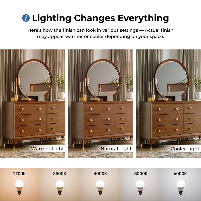 Furniture of America Forma Mid-Century Modern 6-Piece Walnut Solid Wood Platform Bedroom Set