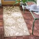SAFAVIEH Courtyard Leatrice Indoor/ Outdoor Patio Backyard Rug - 2'3" x 6'7" Runner - Brown/Natural