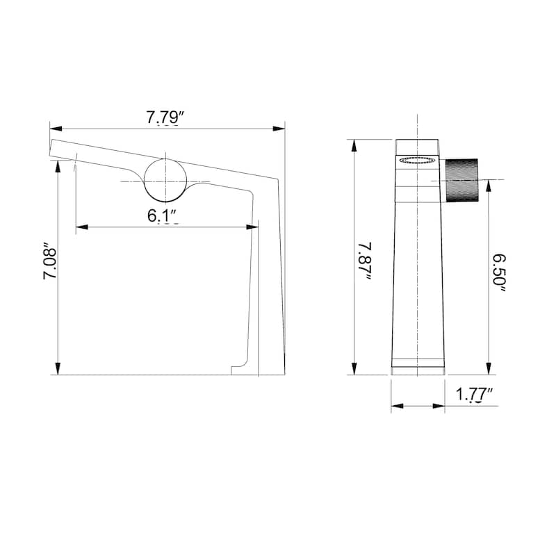Rbrohant Single Handle Bathroom Faucets, Creative Water Outlet Design Single Hole Bathroom Sink Faucet
