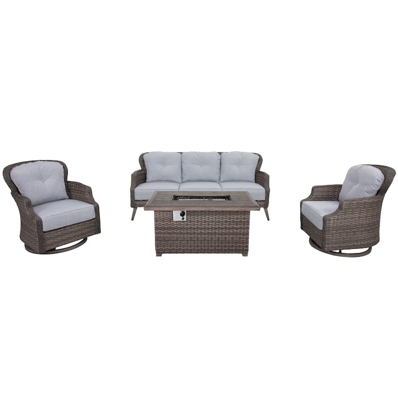 Patio Time 4-Piece Fire Pit Set