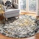 preview thumbnail 6 of 32, SAFAVIEH Classic Vintage Boho Manila Distressed Oriental Cotton Rug 6' Round - Black/Silver - Round