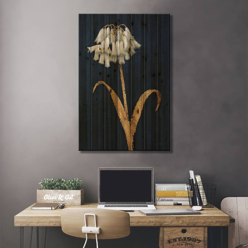 Shimmering Summer II Indigo Crop Print On Wood by James Wiens - Multi-Color