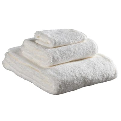 Delilah Home Organic Cotton Towels 3 piece set 13x13 16x30 30x54 White