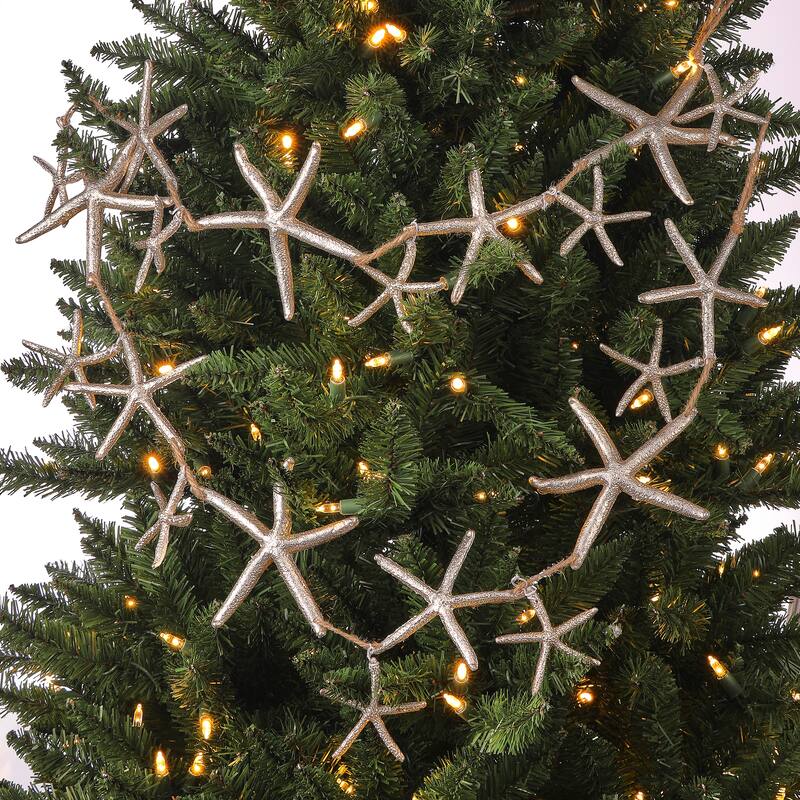 60" Starfish Garland - Gold - 4.5