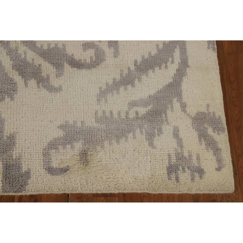 All-Over Abstract Moroccan Oriental Area Rug Handmade Wool Carpet - 5'1" x 7'10"