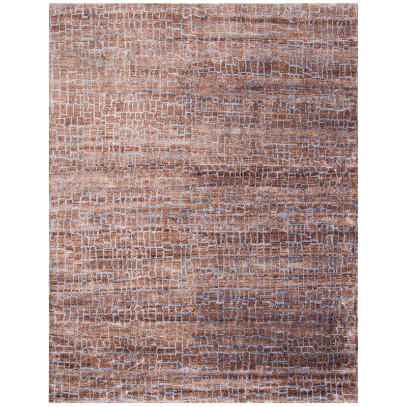 SAFAVIEH Couture Hand-Knotted Luxor Maaike Banana Silk Rug