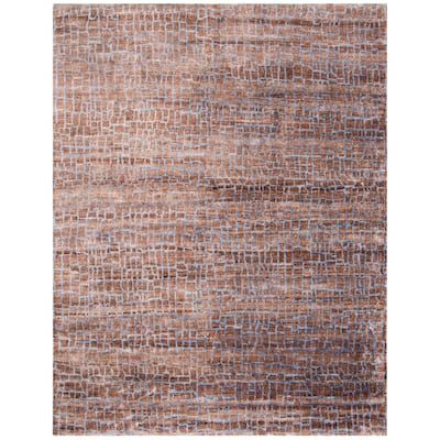 SAFAVIEH Couture Hand-Knotted Luxor Maaike Banana Silk Rug