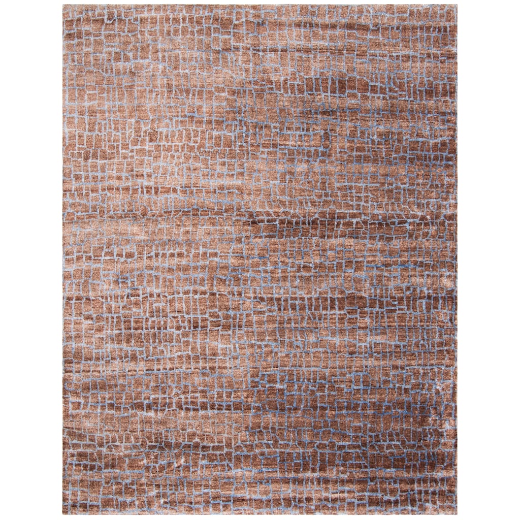 SAFAVIEH Couture Hand-Knotted Luxor Maaike Banana Silk Rug