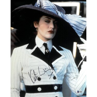 Shop Kate Winslet signed Titanic Rose 11x14 Photo with Hat ...