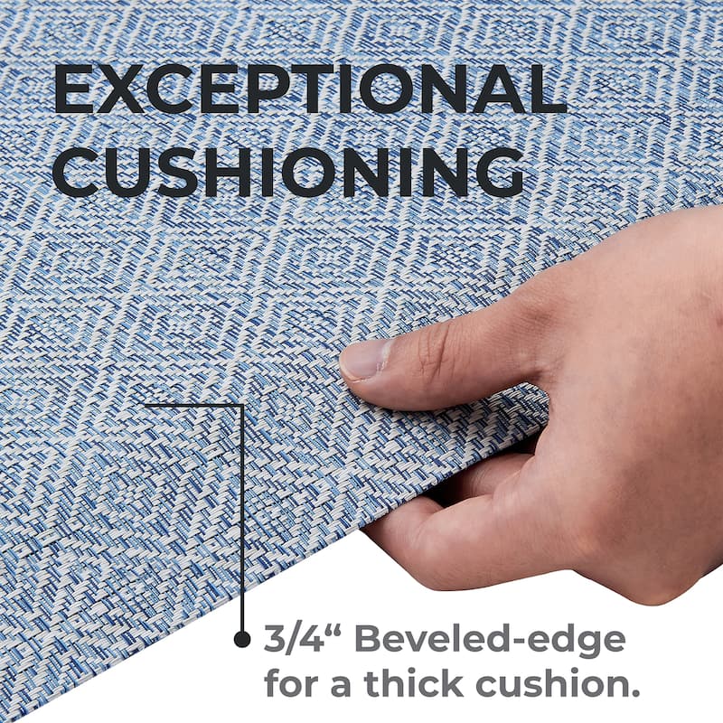 Linery & Co. Anti Fatigue Mat Comfortable Thick Padding for Kitchen or Office.