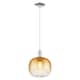 Option Polished Nickel / Amber Shade