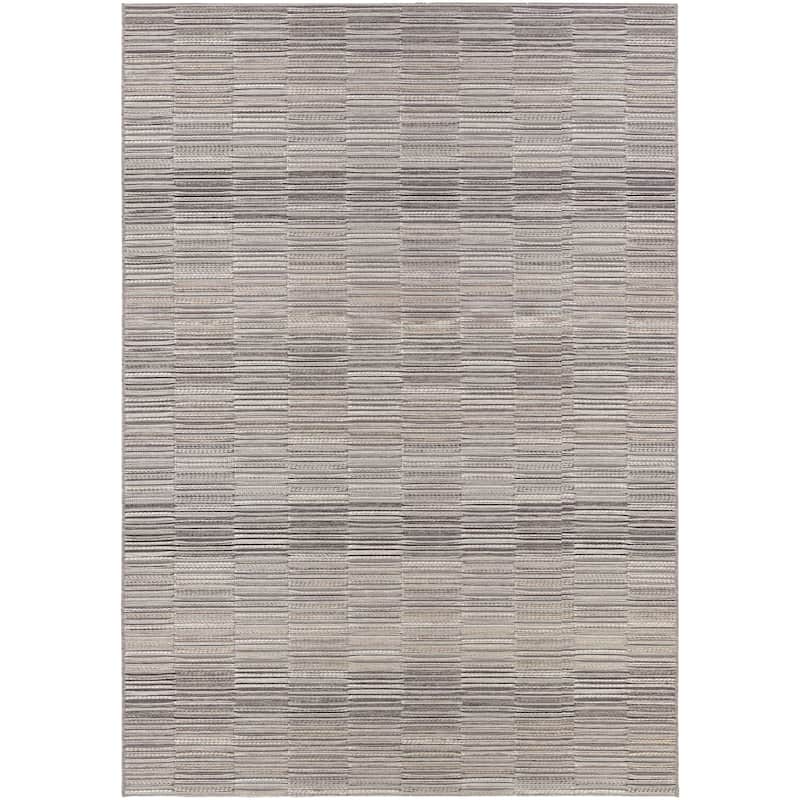 Dream Decor Rugs Vector Caswell Indoor Outdoor Area Rug - 3'11" x 5'6" - Gray/Brown