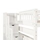 preview thumbnail 11 of 11, Elegant Full-Over-Full Bunk Bed w/Shelves & Drawers - Durable Pine, Perfect for Sleepovers & Storage