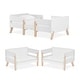 preview thumbnail 17 of 22, Dream On Me Osko Convertible Toddler Bed White and Natural