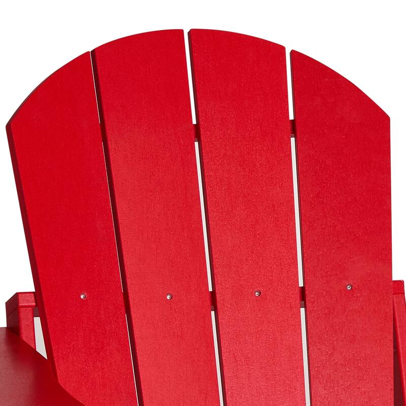 Laguna Outdoor 5-Piece Adirondack Chair With Square Coffee Table Conversation Set