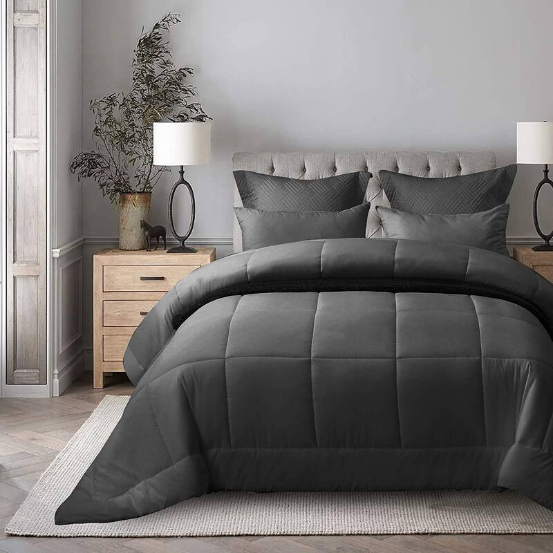 Shatex Duvet Insert Down Microfiber 3 Pieces Bedding Comforter Sets,Queen