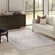 preview thumbnail 52 of 90, Thomasville Emporia Industrial Traditional Machine Washable Non-Slip Soft Flat Pile Chenille Area Rugs 5'x7' - Adry Ivory - Rectangle